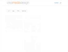 Tablet Screenshot of creamediadesign.com